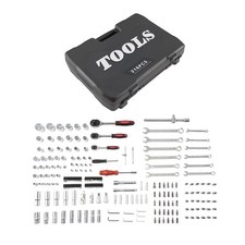 Juego de herramientas de llave de trinquete de enchufe automático de 216 piezas Kit de accionamiento con estuche de extensiones