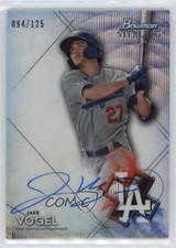 2021 Bowman Sterling Prospect Wave Refractor /125 Jake Vogel #BSPA-JV Auto 0l44