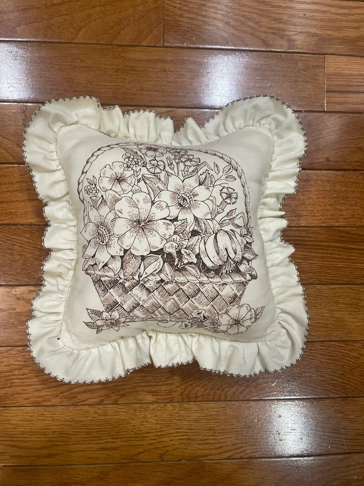 2 Almohadas Decorativas De Colección Marrón Cranston Libro de Imágenes Pequeño Núcleo de Casa de Campo  Foto 3 de 4