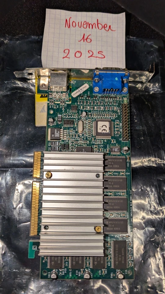  3dfx Voodoo 3 3000 TV-  AGP VGA 16MB Video Graphics Card working good condition - Image 2 of 4