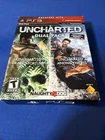 Uncharted Dual Pack 1 & 2 (Sony PlayStation 3, 2011) Outer Sleeve, Mint Discs!