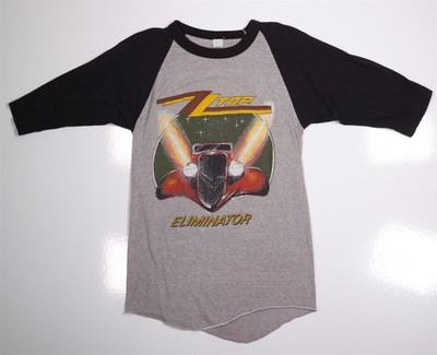 ZZ Top Eliminator Tour 1983 True Vintage Single Stitch Baseball T-Shirt Mens XS