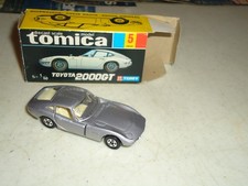 TOMICA TOYOTA 2000 GT SILVER BLACK BOX 5 BOXED EXCELLENT