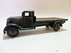 DINKY 25c 'FLAT BED LORRY/TRUCK' BROWN. VINTAGE. COMPLETE.