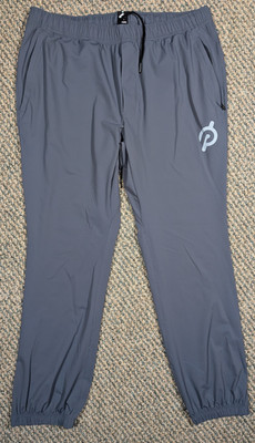 4 Laps x Peloton Joggers Mens L Gray Zipper Ankles Athletic Wear Fourlaps Re-Up