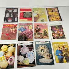 Vintage Crochet Knitting Pattern Books Lot of 21