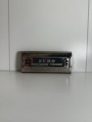 Vintage Mundharmonika ''The Echo'', M. Hohner Germany mit Original Karton