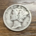 1937 MERCURY SILVER DIME Actual Coin Check My Store Out FREE SHIPPING