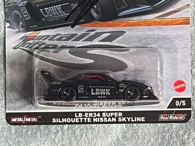 Hot Wheels LBWK LB-ER34 Super Silhouette Nissan Skyline Black