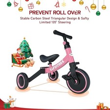 Besrey 5in1 Kid Tricycle for Boy  Girl,Toddler Bicycles Trike Balance Bike Gift
