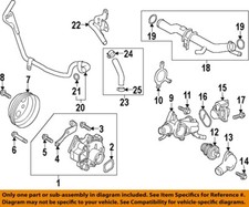 MAZDA OEM 16-25 6 Cooling Water Pump-Water Inlet Tube O-Ring E30115287