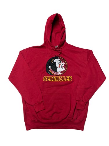 NWOTS Vintage 90s FSU Florida State Seminoles Nutmeg Hoodie USA Made Size XL - 第 1/10 張圖片