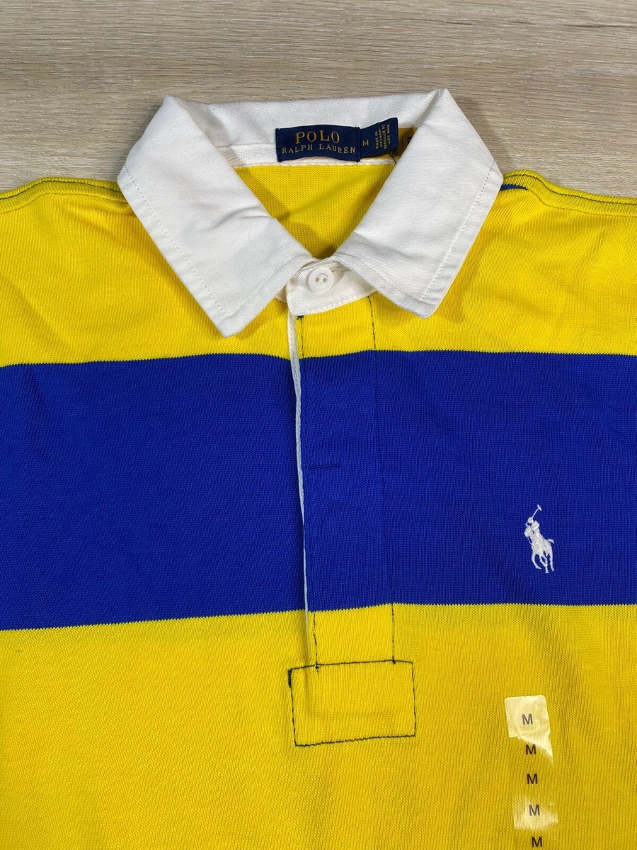 NWOT Polo Ralph Lauren Mens Shirt Blue Yellow XXL Regular NWOT Polo Ralph Lauren Mens Shirt Blue Yellow XXL Regular