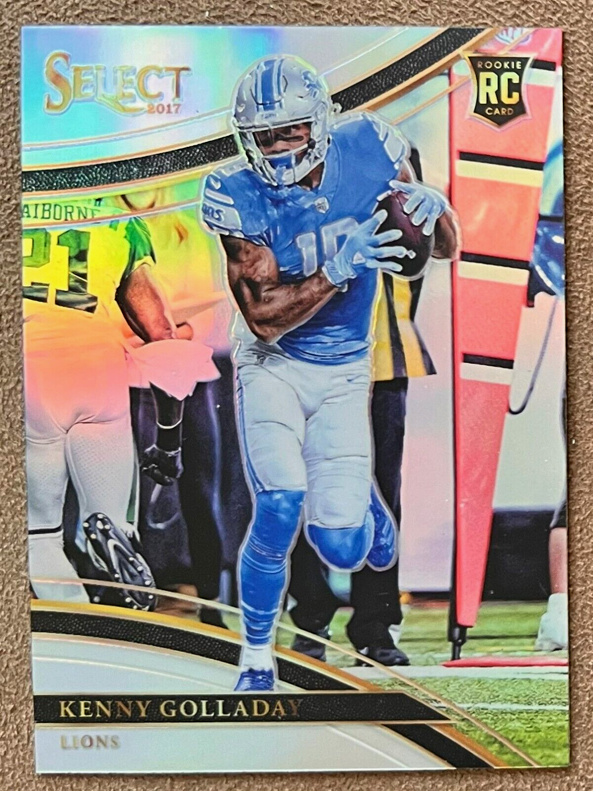 2017 Panini Select Field Level Silver Prizm Rookie #252 Kenny Golladay Parallel