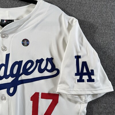 Shohei Ohtani Dodgers Jersey Men's 44 Champions Patch Nike