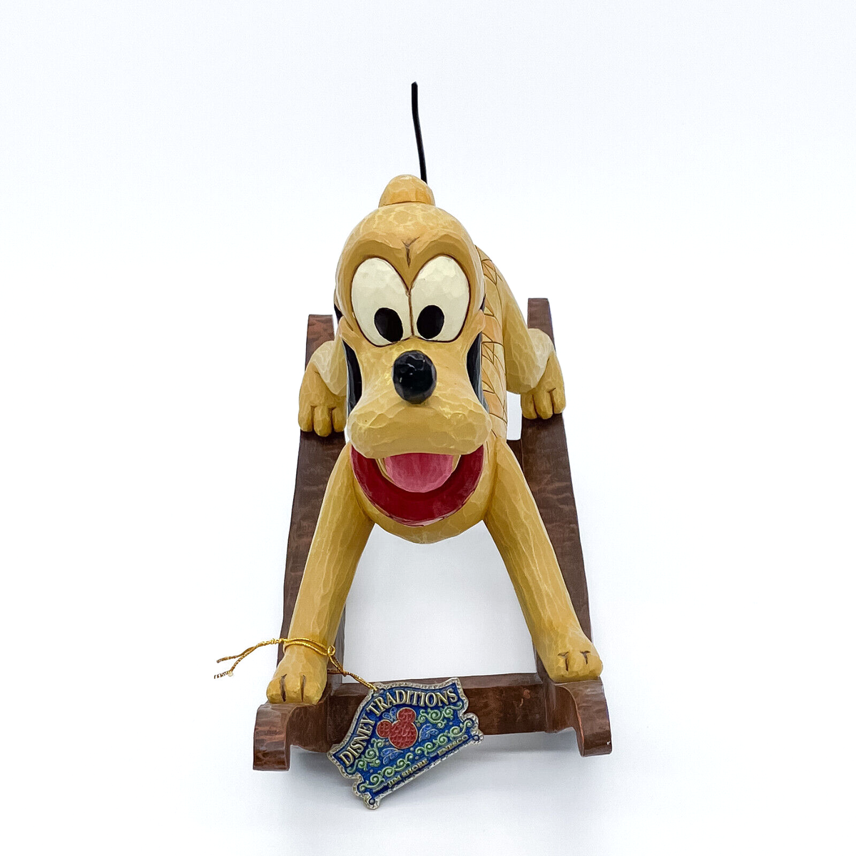 Jim Shore Faithful Friend Pluto Dog Rocking Horse Walt Disney