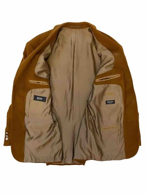Vintage Hugo Boss Jacket 1974 Brown Cashmere Wool Made In Italy
