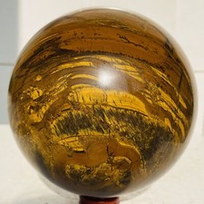 Natural tiger's eye ball quartz crystals sphere gem reiki healing 3160g