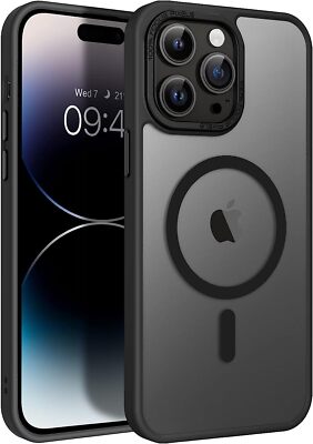 For iPhone 13 14 15 Pro Max/Pro Shockproof Rugged Protective MagSafe Case Cover