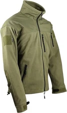 OLIVE DEFENDER TACTICAL FLEECE MENS JACKET MILITARY ARMY STYLE WARM COMBAT TOP