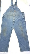 Round House Men  s Overalls Grunge Distressed Sz Approx. 44 X 30 