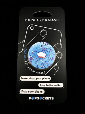 AUTHENTIC Popsockets Single Phone Grip BLUE DONUT