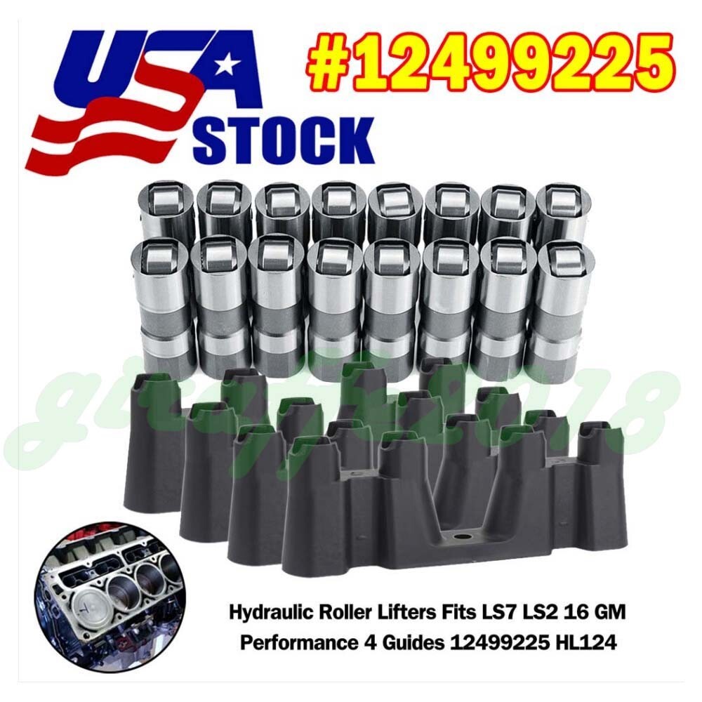New OEM LS7 LS2 Set of 16 GM Performance Hydraulic Roller Lifters HL124ur