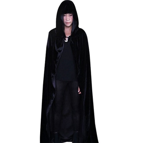 Party Cosplay Hooded Adult Kids Vampire Robe Halloween Cape Costume Cloak - Picture 8 of 17