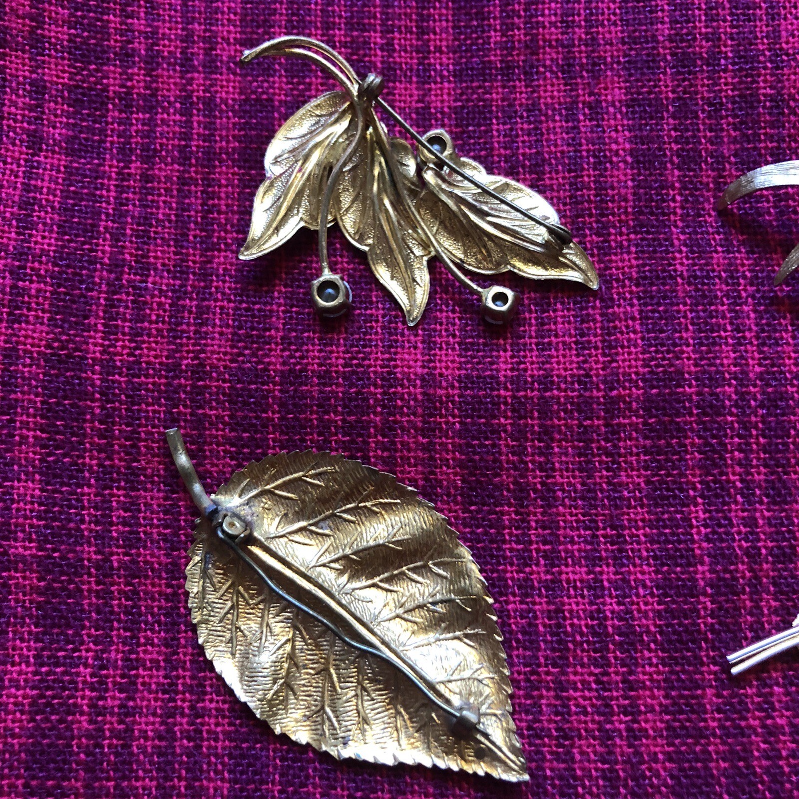 6 Vintage Brooches Crystal Opal Style Glass Diamantés Gold MCM Costume Jewelry eBay