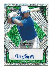 Victor Mesia AUTOGRAPH /25 Green  Toronto Blue Jays 2021 Leaf Flash AUTO Card