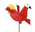 Amish Crafted Whirlybird Whirligig Garden Stake Wind Spinner - Red Rooster