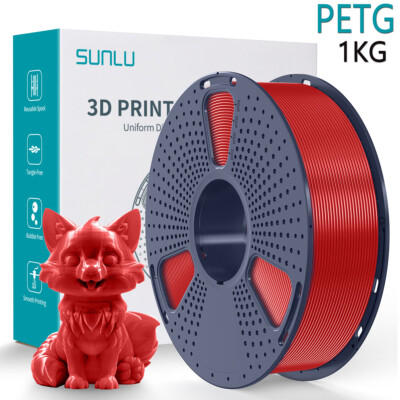 SUNLU Red PETG 3D Printer Filament PETG Red 1KG For
