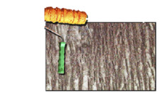 Rullo per Rivestimento Stampato Cemento " Effetto Corteccia  "  Texture Tool
