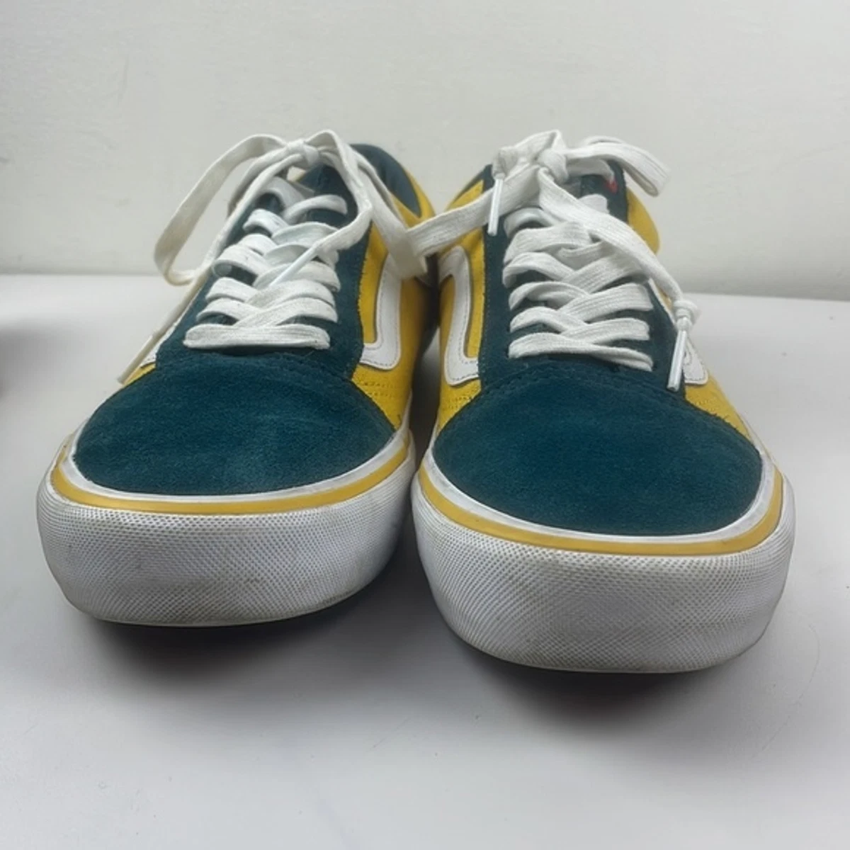 Vans Mens Old Skool PRO Prime Atlantic Gold Yellow Green Skate