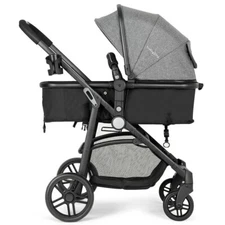 2 in 1 Convertible Baby Stroller High Landscape Infant Stroller Grey