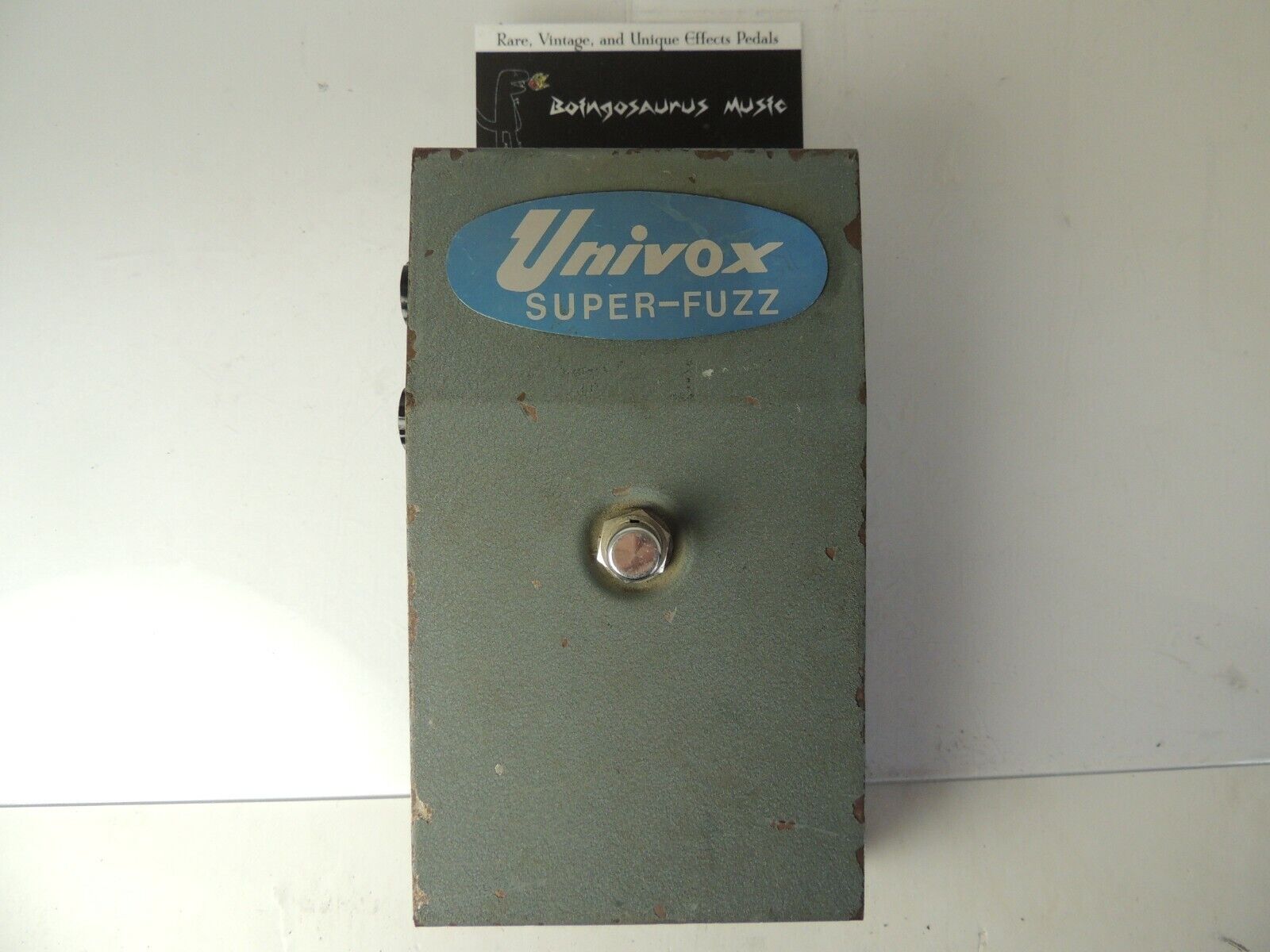 Vintage Univox Super Fuzz Effects Pedal Original Grey Box Made in Japan Shin Ei