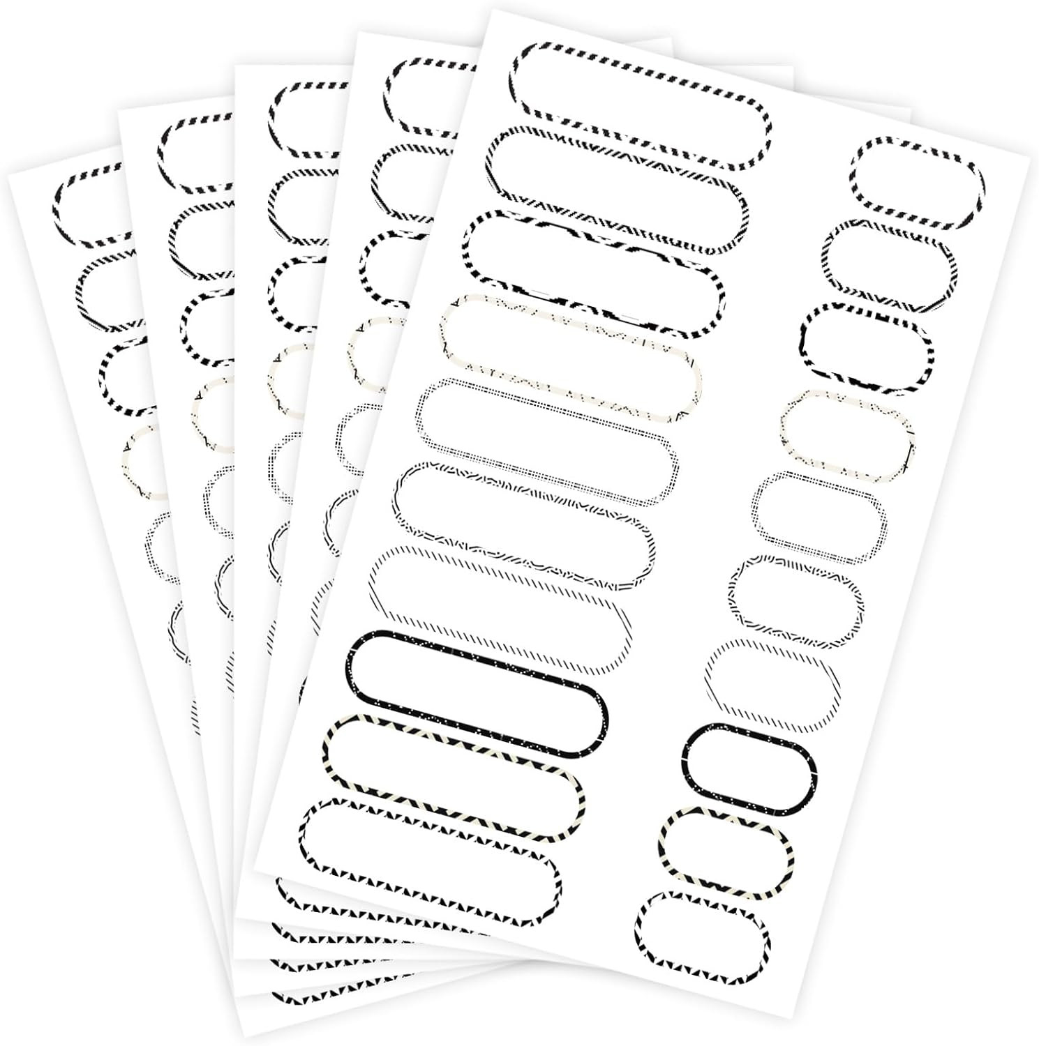 160 Pcs Waterproof Bottle Labels, Removable Write-On Sticker