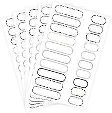 160 Pcs Waterproof Bottle Labels, Removable Write-On Stickers, Reusable Custom N