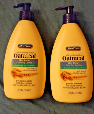 2 PACK XTRA CARE OATMEAL SKIN RELIEF CALMING LOTION FIR DRY SKIN