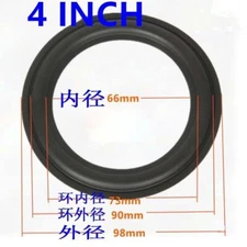 98 mm Speaker Surrounder Rubber Woofer Edge For 4" 4 IN/INCH Speaker