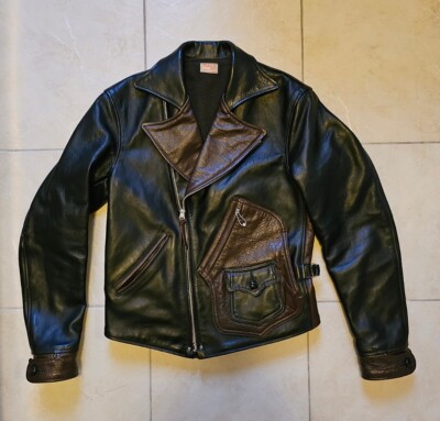 フリーホイーラーズ　パサデナ Freewheelers Bootleggers Pasadena Leather Jacket Vintage Black