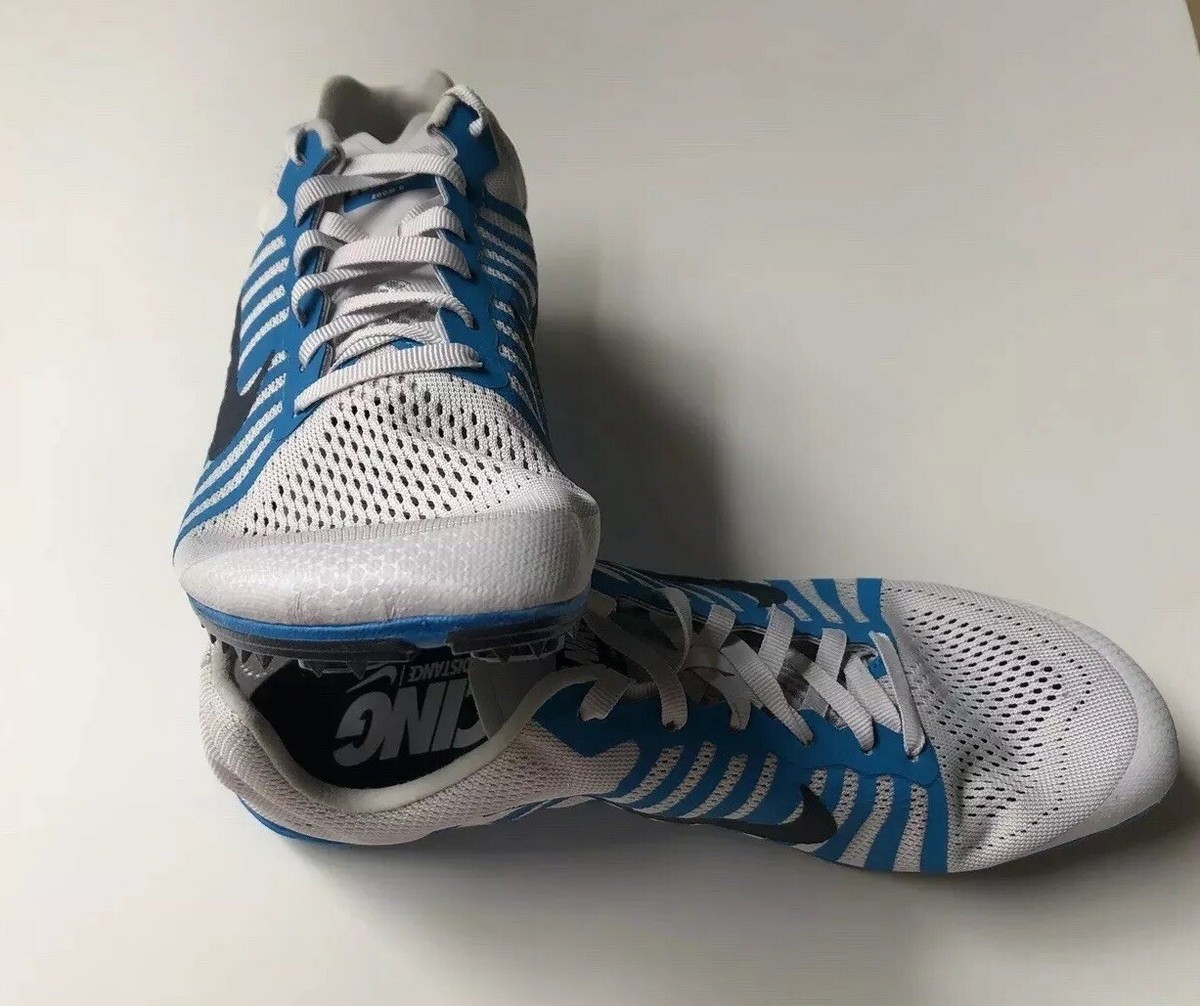 Nike Zoom D Distance Men Track Running Shoe 819164 004 Gray  display picture 1