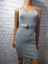 $98 Guess Los Angeles Malibu Sage Belted Rib Knit Bandage Dress XS NEW G281