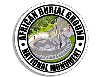 8cm 2xAufkleber Sticker Decal African Burial Ground National Monument F226