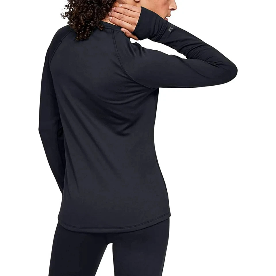 Under Armour L31414 Womens Black Packaged Base Layer 3.0 Crew Top Size M - Image 3 of 4