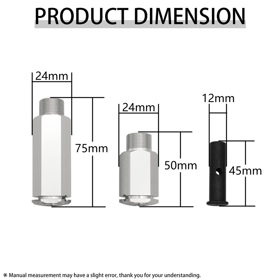 Schwarze Aluminiumlegierung Radnabe Verlängerungskit für 1/5 HPI BAJA 5B 5T 5SC - Bild 2 von 2
