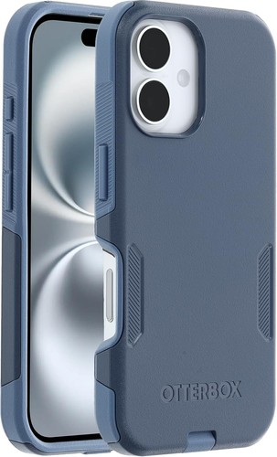 OtterBox COMMUTER SERIES Case for iPhone 16 - Baby Blue Jeans (Blue)