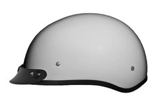 Daytona Skullcap Half Helmet - PEARL WHITE- M...