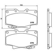 Kits de frein Toyota LANDCRUISER