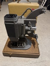 1950s DeJUR 8mm Home Movie Projector Model 750 w/Original Case Film Tested